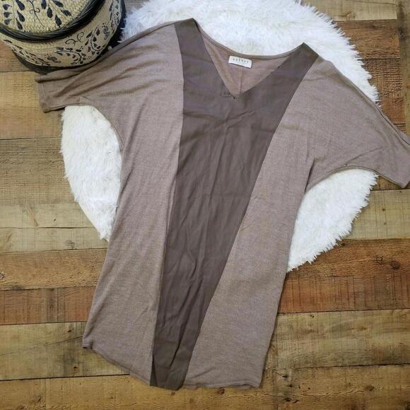 Velvet by graham spencer Dress Petite Small V Neck long top stretch - Picture 1 of 6